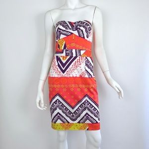 {Trina Turk} Tangier Frame Cora Dress in Guava